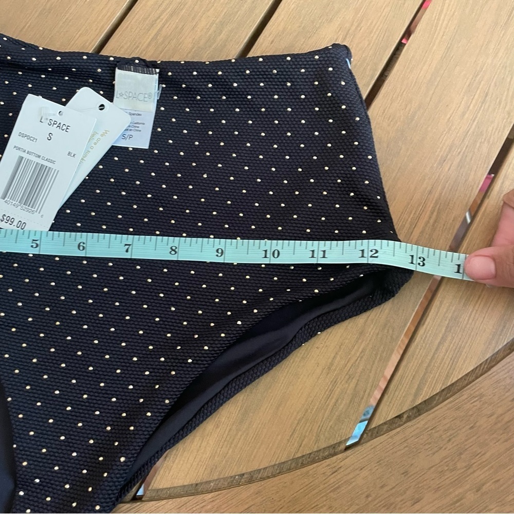 Anthropologie‎ L*Space Portia Classic High Waisted Black Bikini Bottoms - Picture 5 of 7